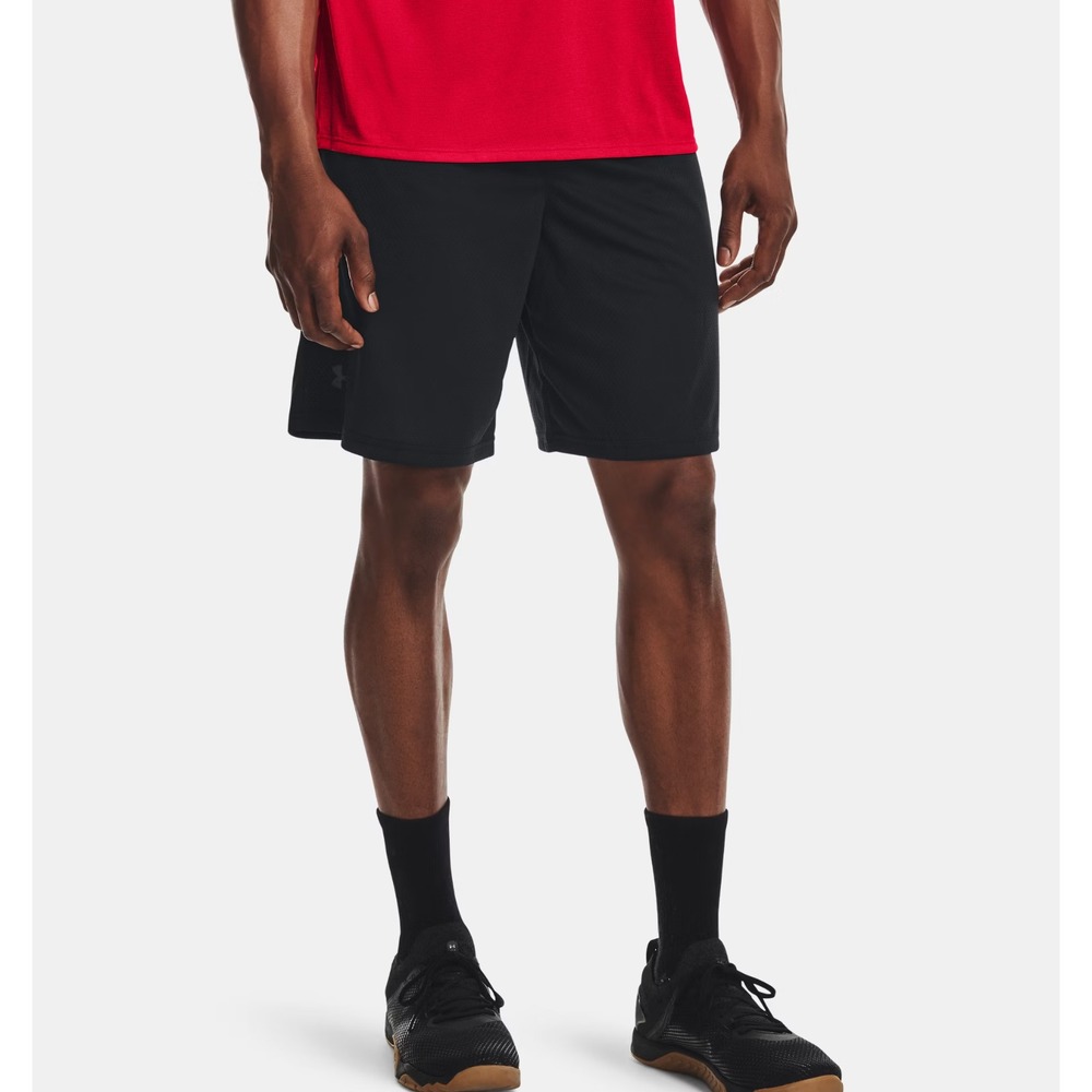 Under Armour Mens Tech Mesh Shorts Black Pitch Gray Size S 1328705-001